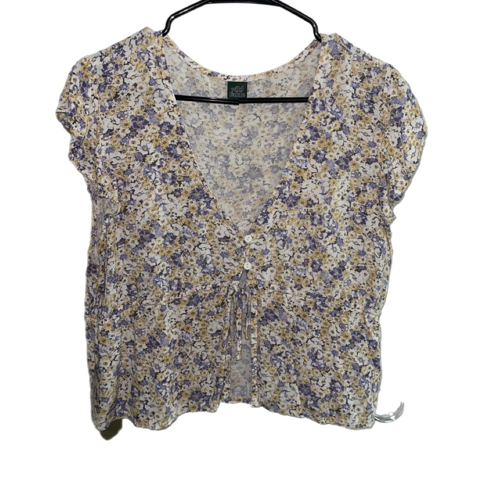 Floral dainty crop top - Wild Fable Target